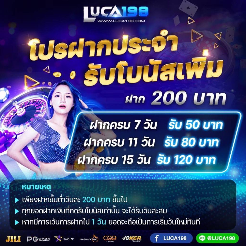 โปรฝากประจำ รับโบนัสเพิ่ม 200 บาท